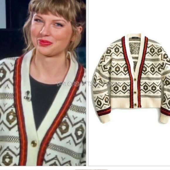 J Crew Diamond Fair Isle Cardigan 